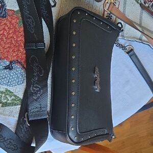 Ed Hardy Black Crossbody Bag